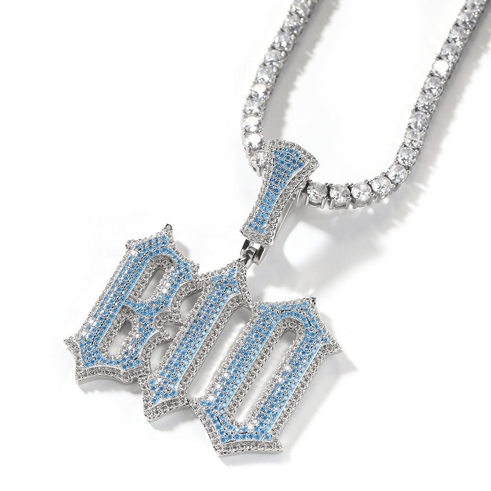 Iced Blue Letter Customization