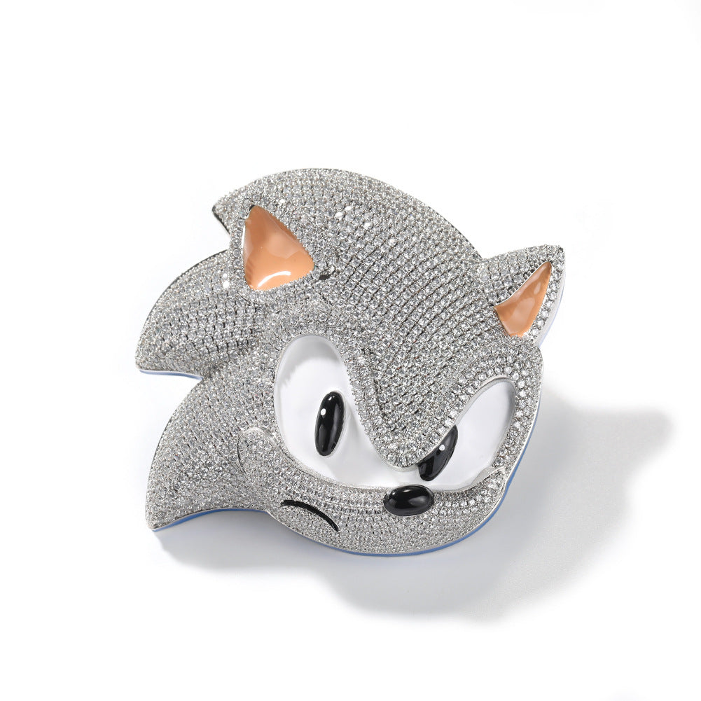 Sonic the Hedgehog CZ Gem Pendant