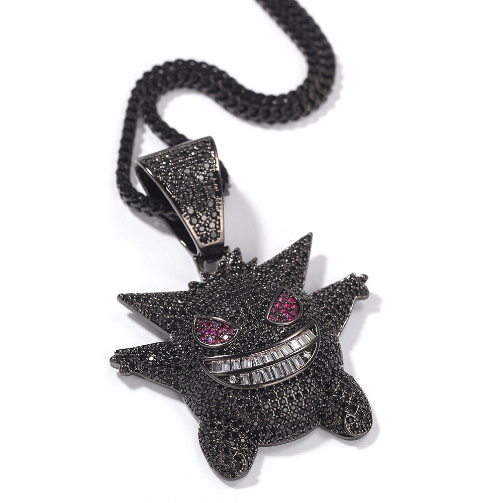 Pokemen Gengar ゲンガー CZ Gem Pendant