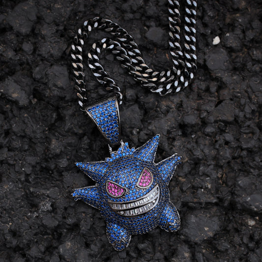 Pokemen Gengar ゲンガー CZ Gem Pendant