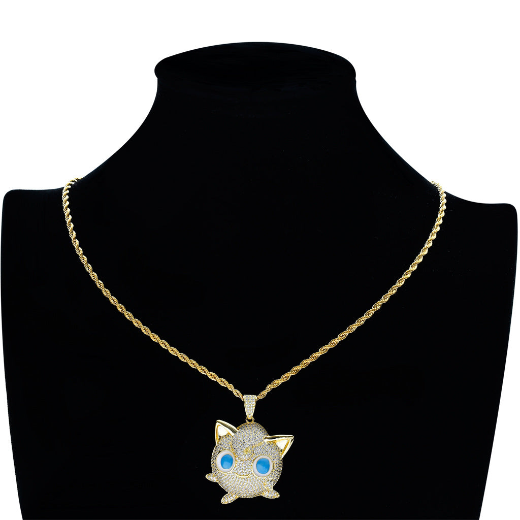 Pokemon Jigglypuff プリン CZ Gem Pendant