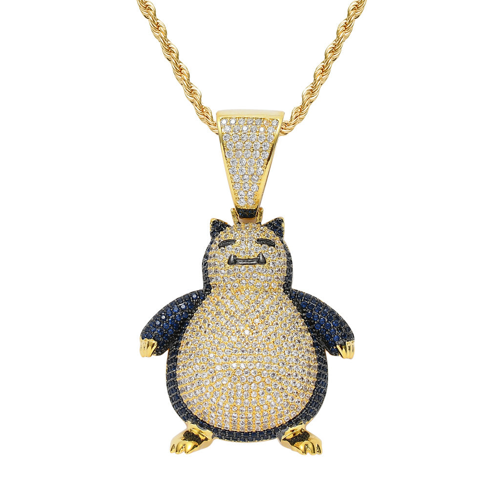 Pokemon Snorlax  カビゴン CZ Gem Pendant