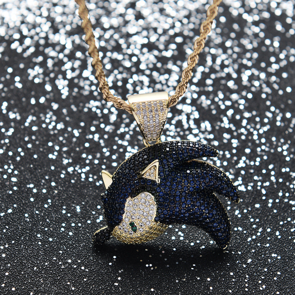 Sonic the Hedgehog CZ Gem Pendant