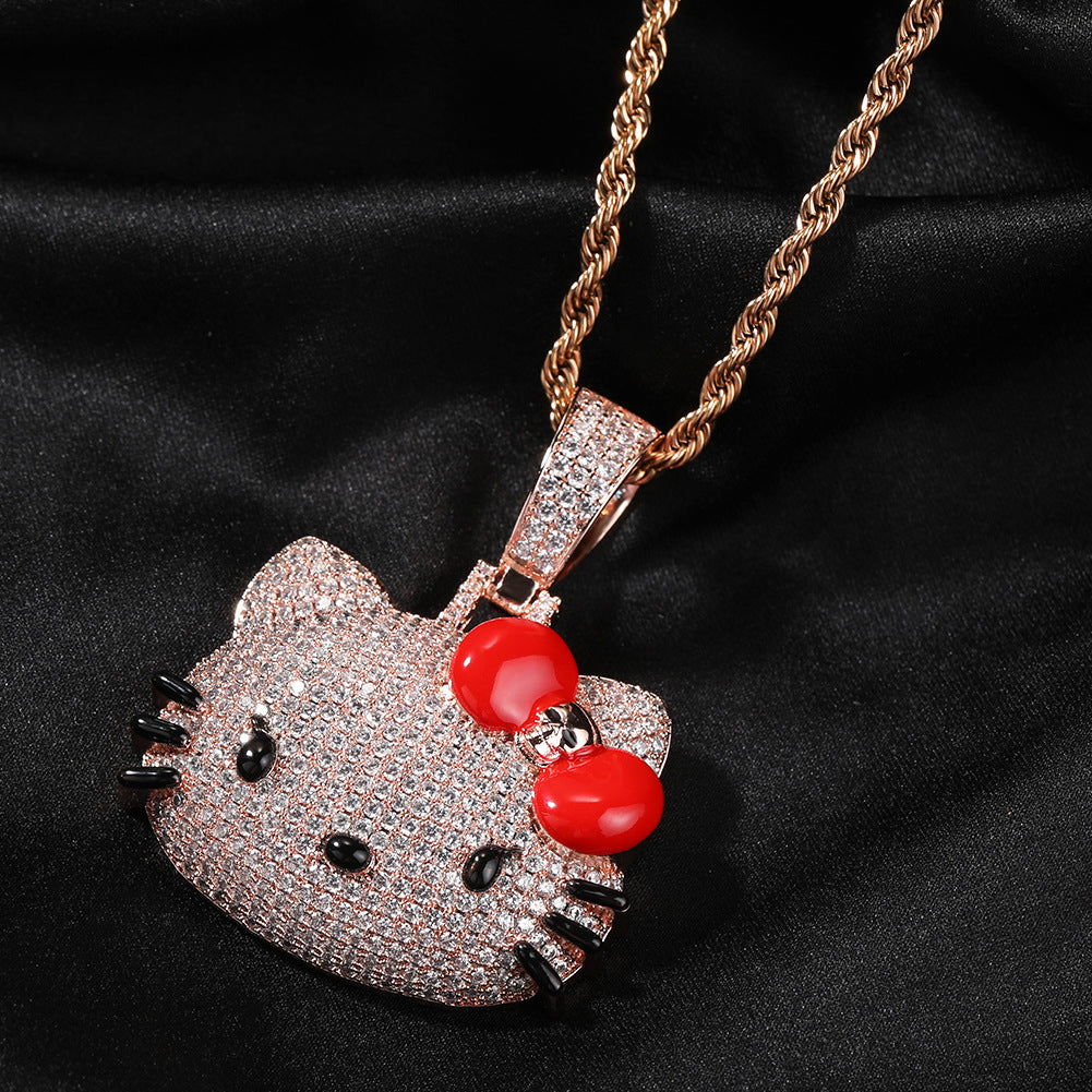 Hello Kitty CZ Gem Pendant