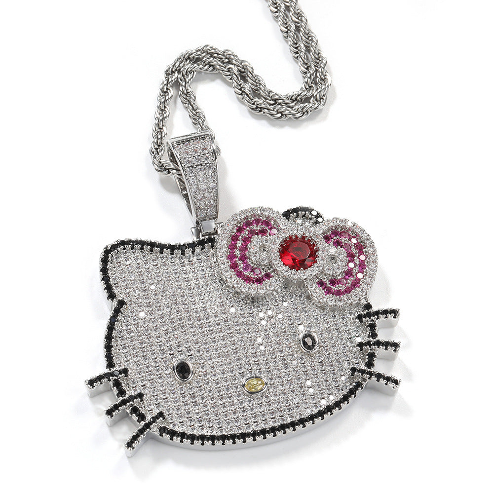 Hello Kitty CZ Gem Pendant