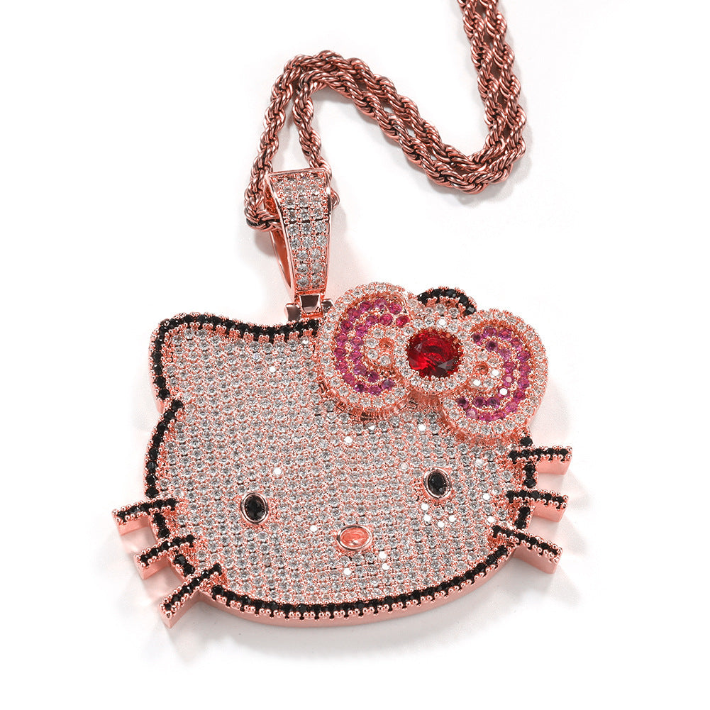 Hello Kitty CZ Gem Pendant