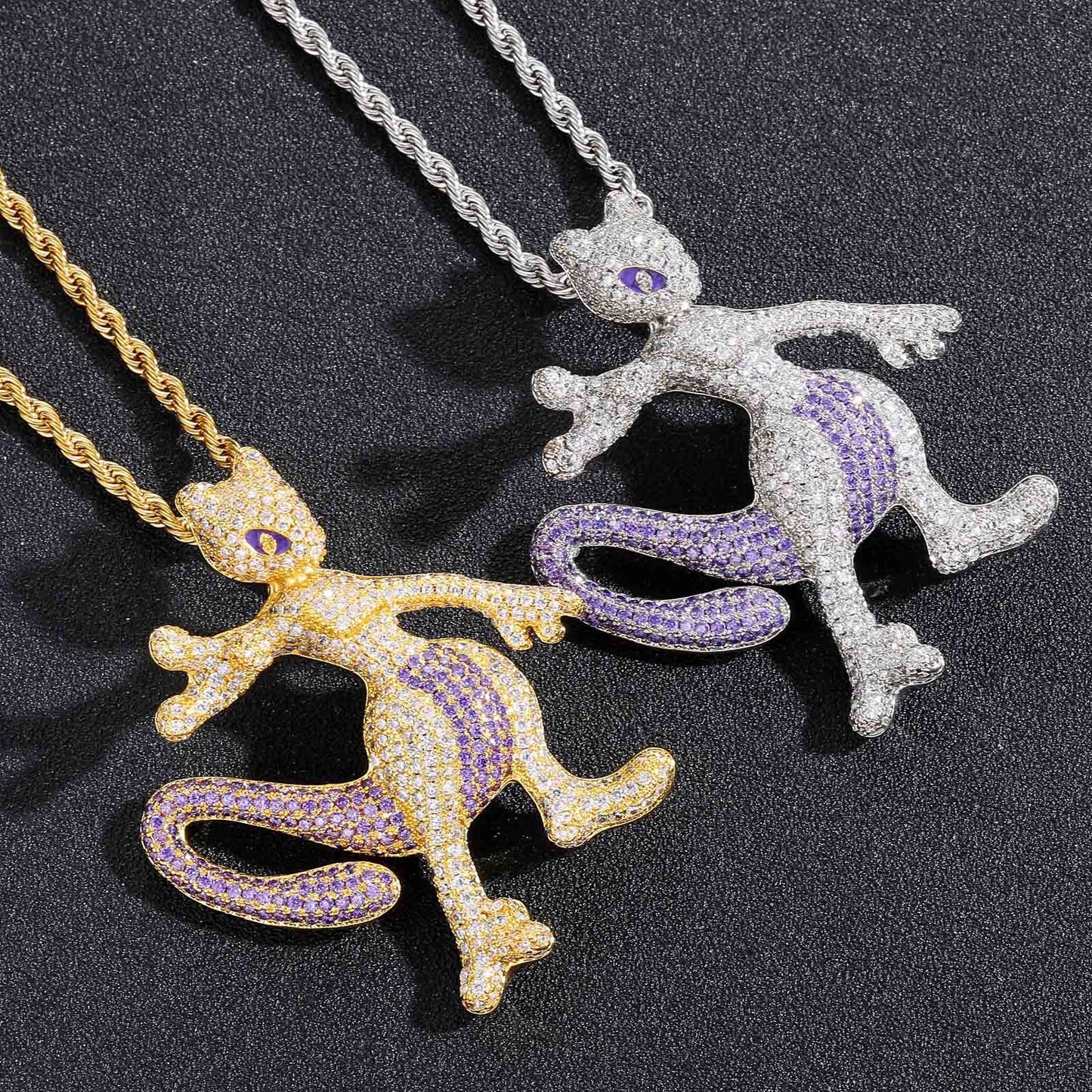 Pokemon Mewtwo ミュウツー CZ Gem Pendant