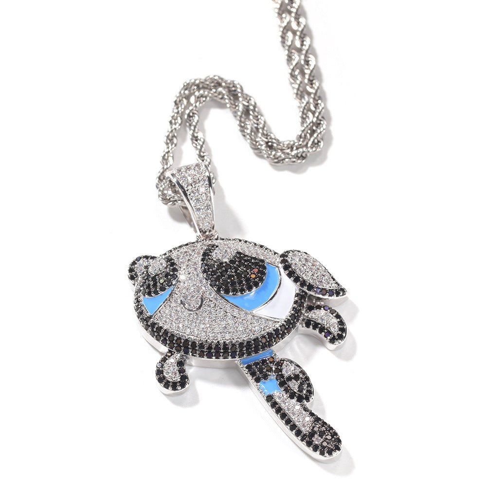 The Powerpuff Girls CZ Gem Pendant