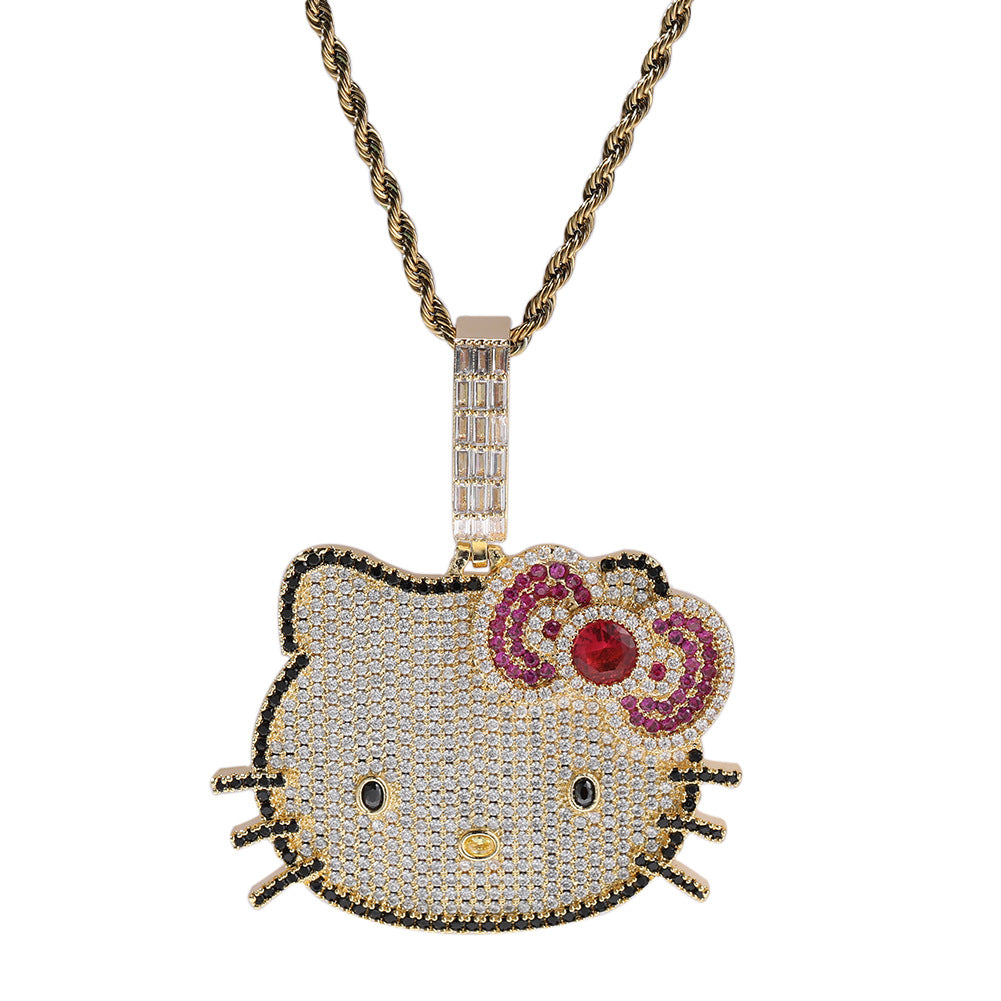 Hello Kitty CZ Gem Pendant