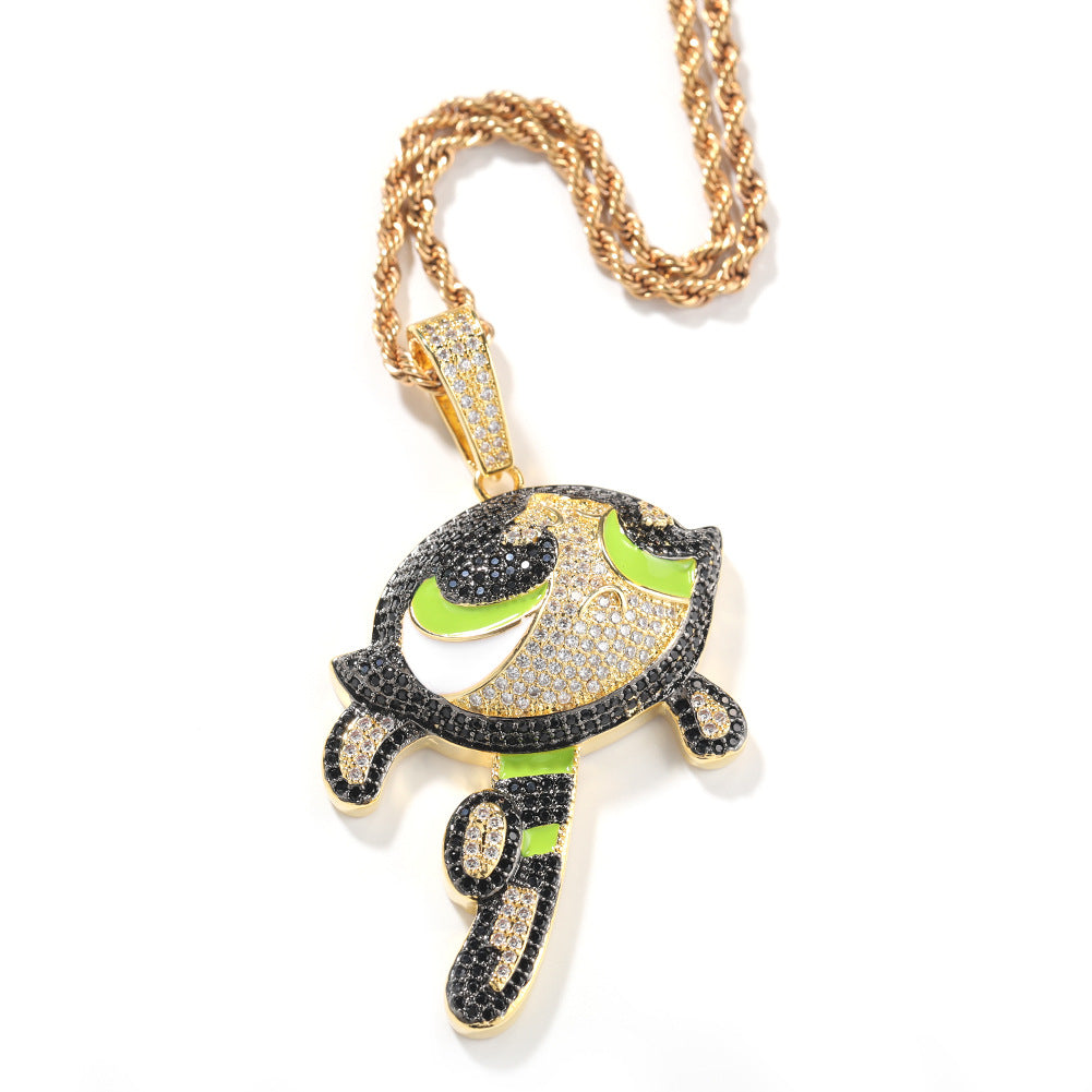 The Powerpuff Girls CZ Gem Pendant