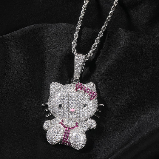 Hello Kitty CZ Gem Pendant