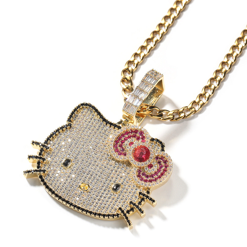 Hello Kitty CZ Gem Pendant