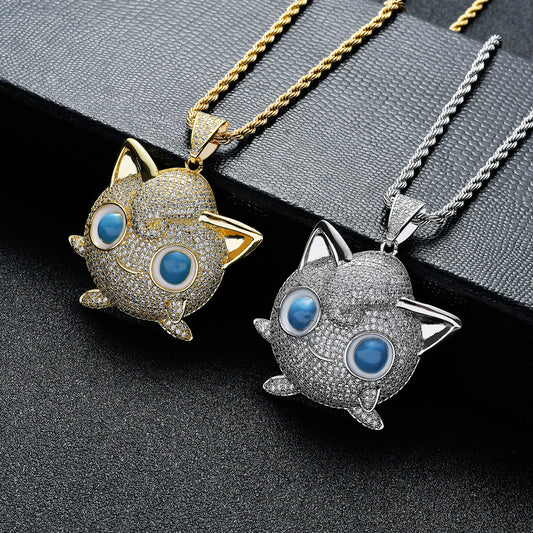 Pokemon Jigglypuff プリン CZ Gem Pendant