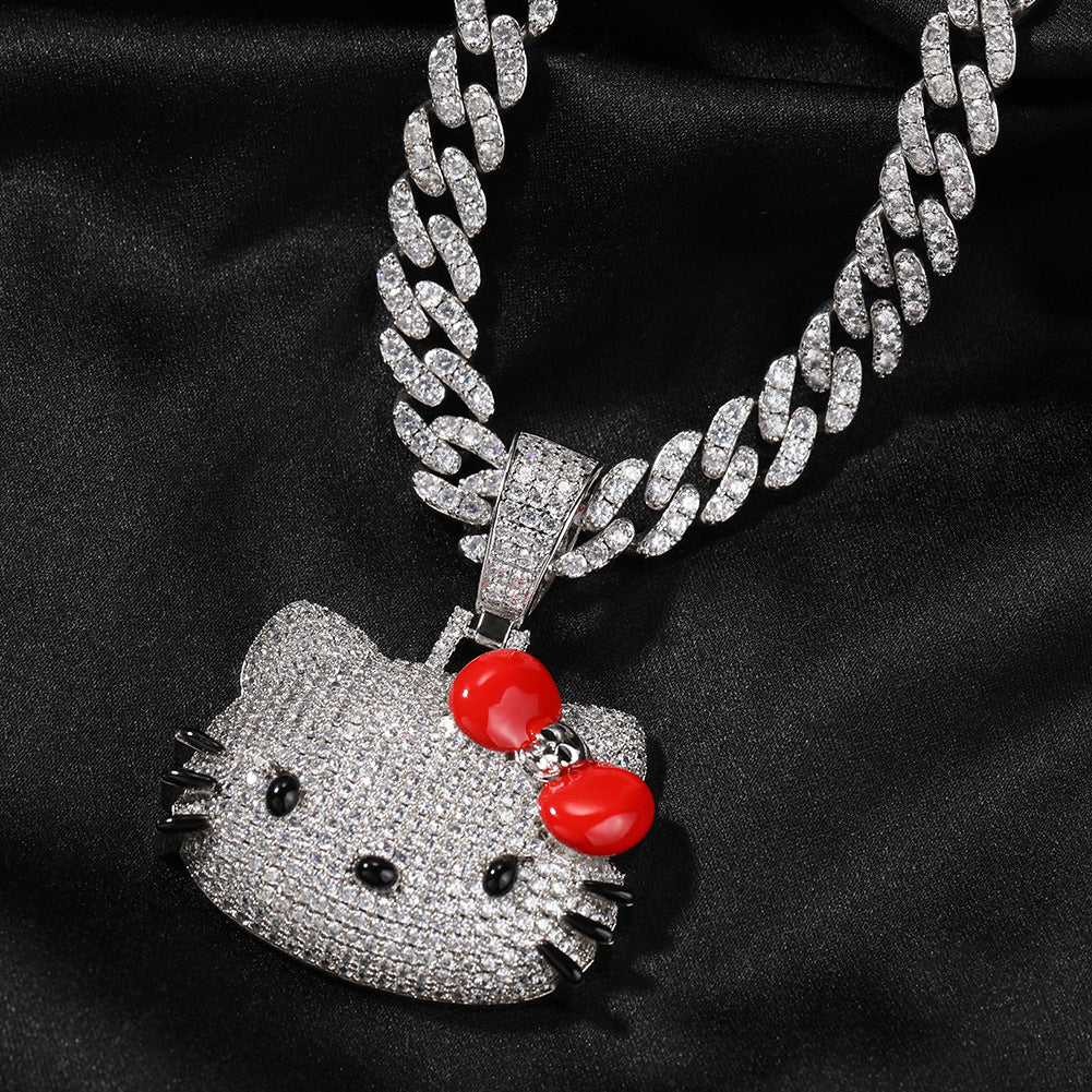 Hello Kitty CZ Gem Pendant