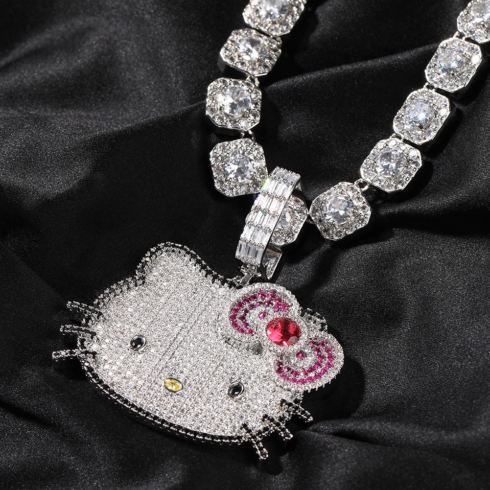 Hello Kitty CZ Gem Pendant