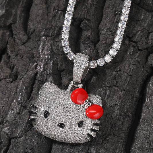 Hello Kitty CZ Gem Pendant