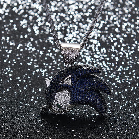 Sonic the Hedgehog CZ Gem Pendant