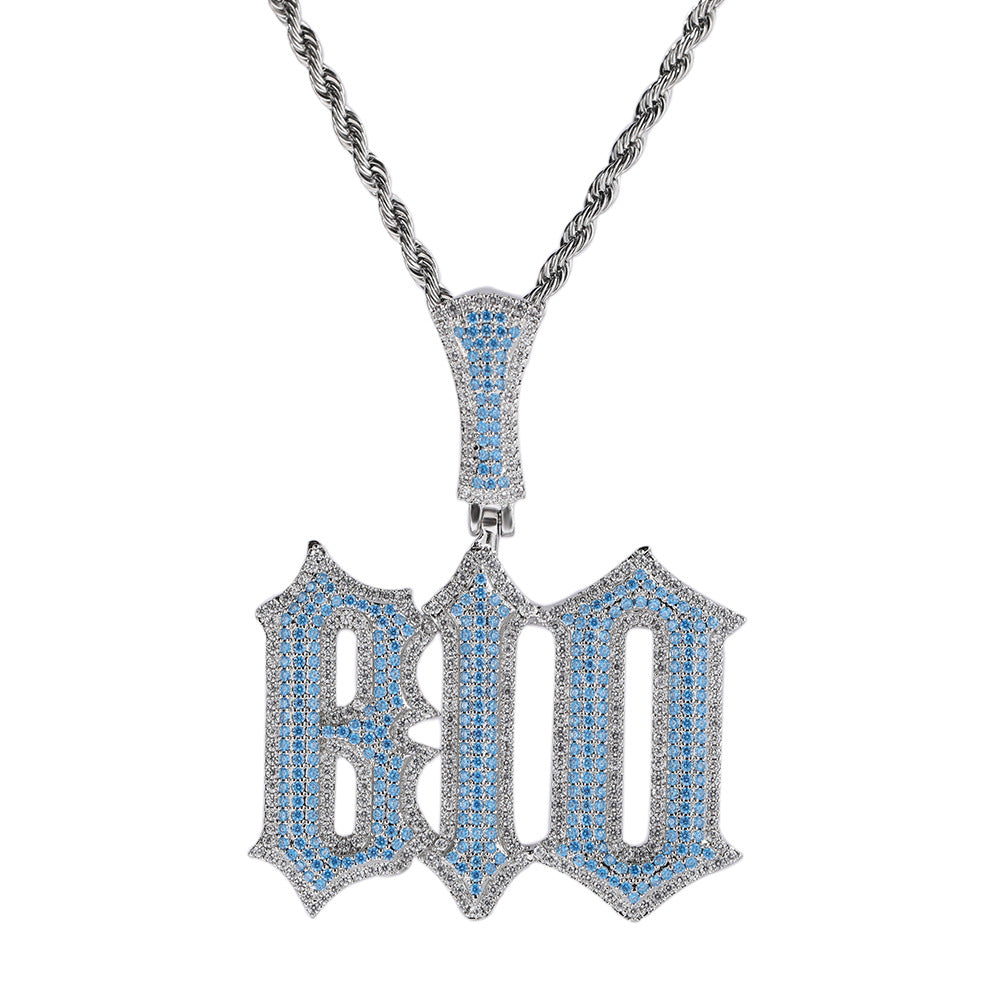 Iced Blue Letter Customization
