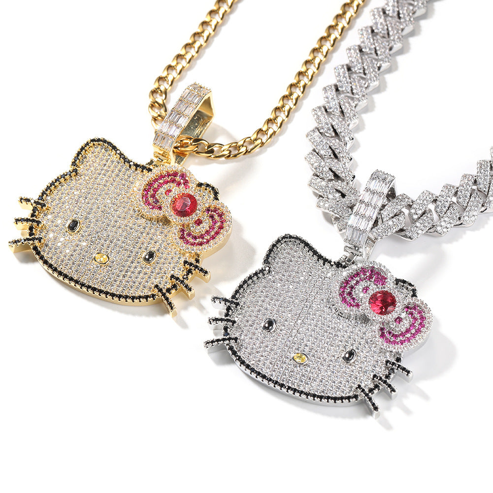 Hello Kitty CZ Gem Pendant