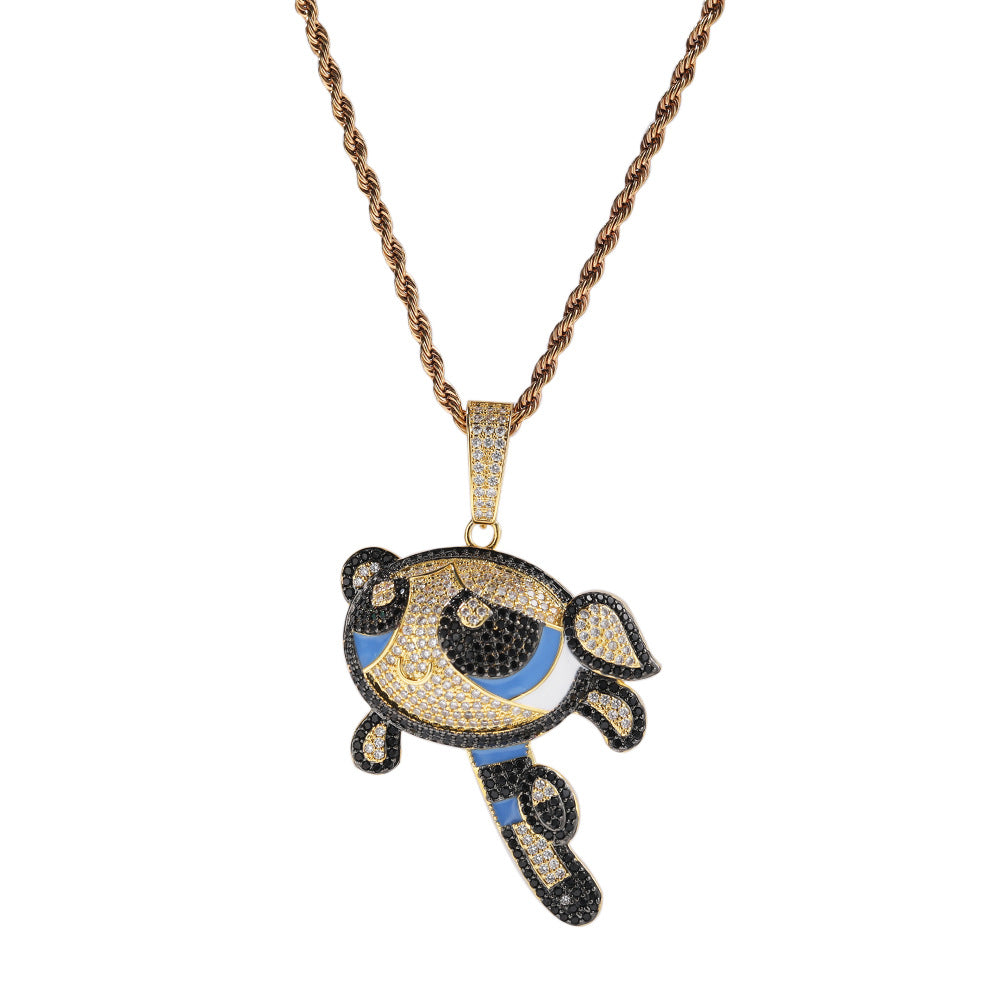 The Powerpuff Girls CZ Gem Pendant